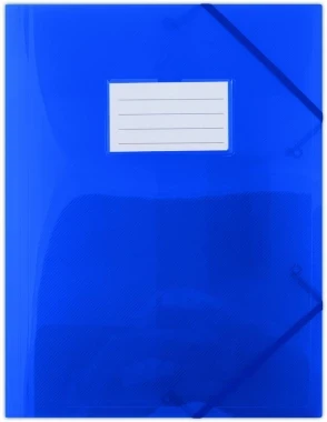 Teczka plastikowa z narożną gumką Donau, A4, niebieski
